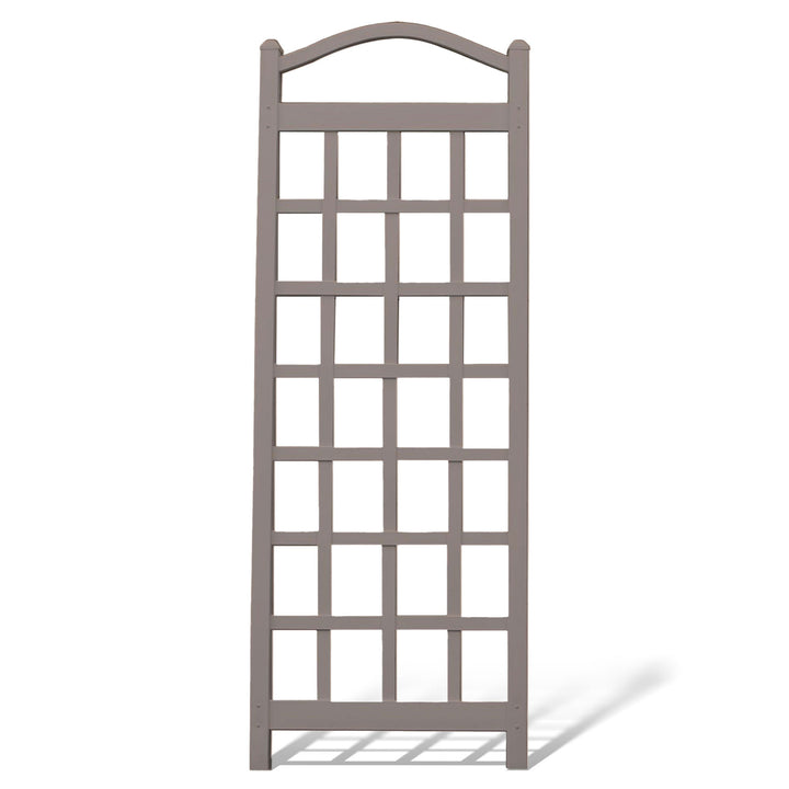 Dura-Trel Cambridge 28x75 Inch PVC Vinyl Garden Patio Trellis, Mocha (For Parts)