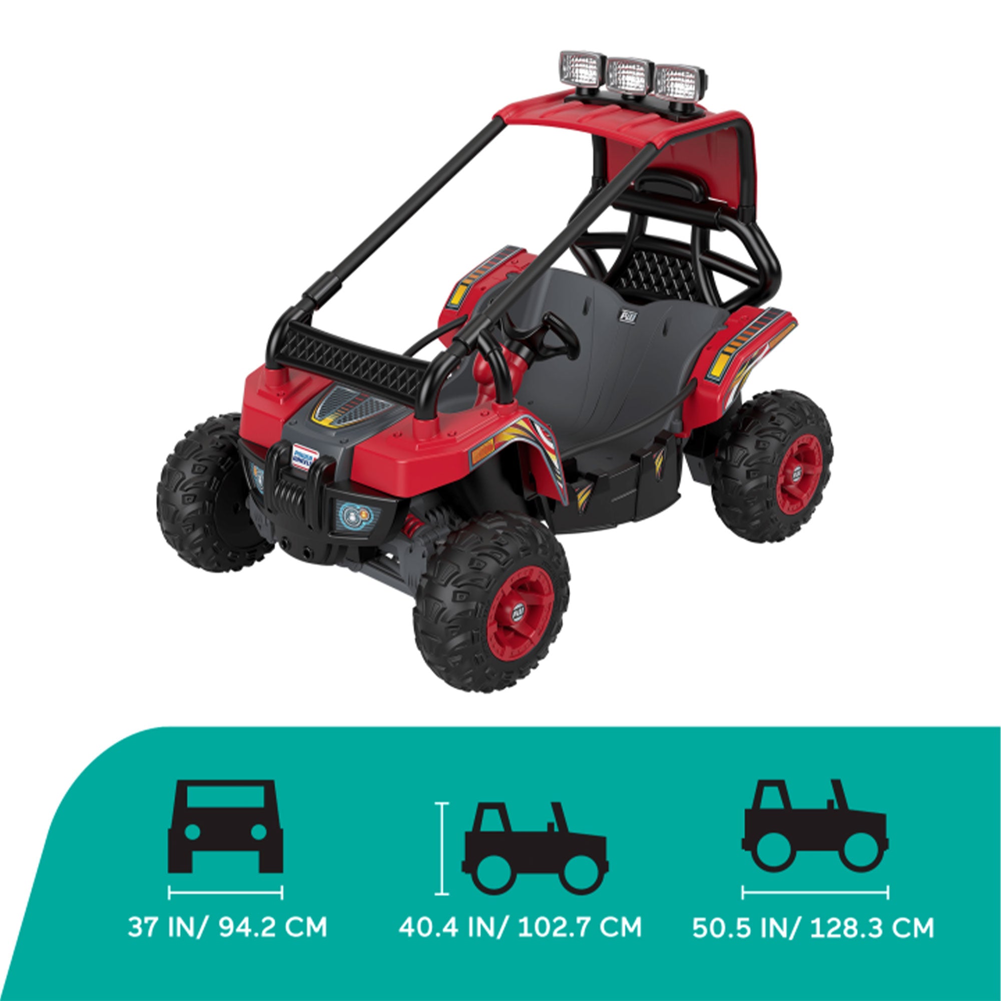 Power Wheels Baja Battery Powered Ride On Toy w/Steel Frame, Red (Open Box) - VMInnovations