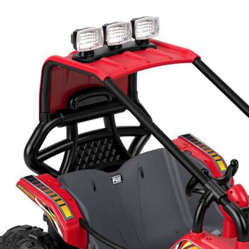 Power Wheels Baja Trailster Battery Powered Ride On Toy with Steel Frame, Red