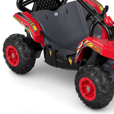 Power Wheels Baja Trailster Battery Powered Ride On Toy with Steel Frame, Red