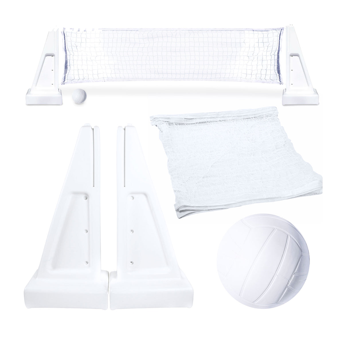 Swimline Inground Swimmng Pool 34" Wide Volleyball Net and Ball Game Set (Used) - VMInnovations