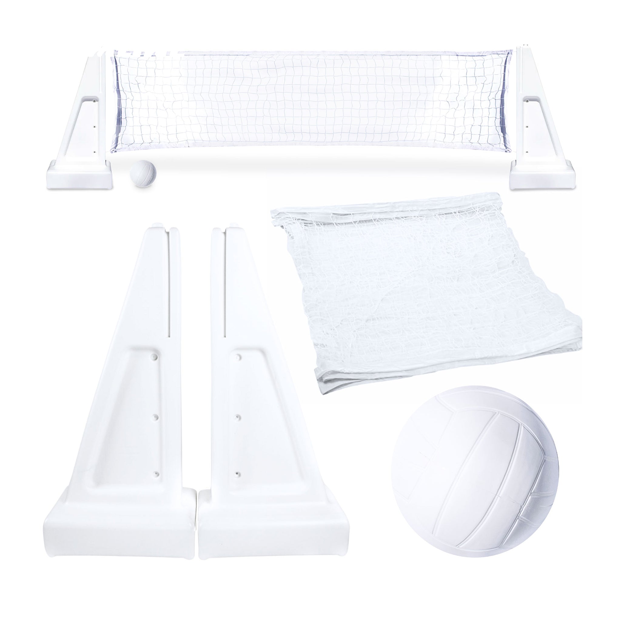 Swimline Inground Swimmng Pool 34" Wide Volleyball Net and Ball Game Set (Used) - VMInnovations