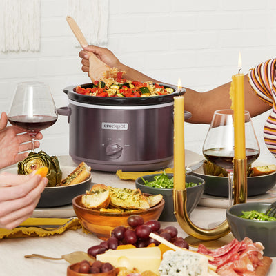 Crock-Pot Manual Design Series 4.5 Qt 3 Setting Slow Cooker, Mocha (Open Box) - VMInnovations