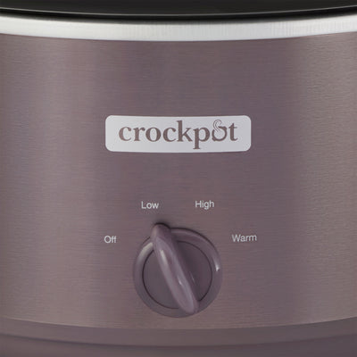 Crock-Pot Manual Design Series 4.5 Quart 3 Setting Slow Cooker, Cafe Mocha