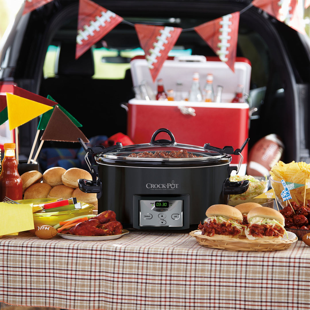 Crock-Pot 7Qt Cook n' Carry Programmable Slow Cooker for 8 People(Open Box)