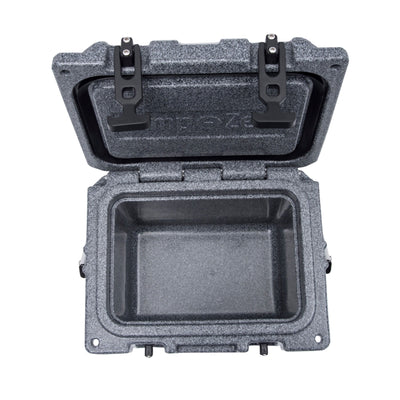 CAMP-ZERO 10 Lt 10.6 Qt Lidded Cooler w/2 Molded In Cup Holders, Black(Open Box) - VMInnovations