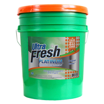 Ultra Fresh 3X Platinum 5 Gal Laundry Detergent, Up to 640 Loads, Original Green - VMInnovations
