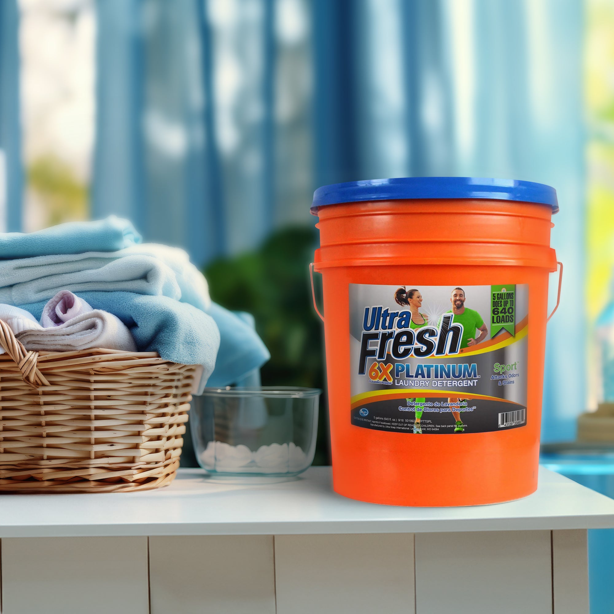 Ultra Fresh 6X Platinum Sport Laundry Detergent & Spring Fresh Fabric Softener