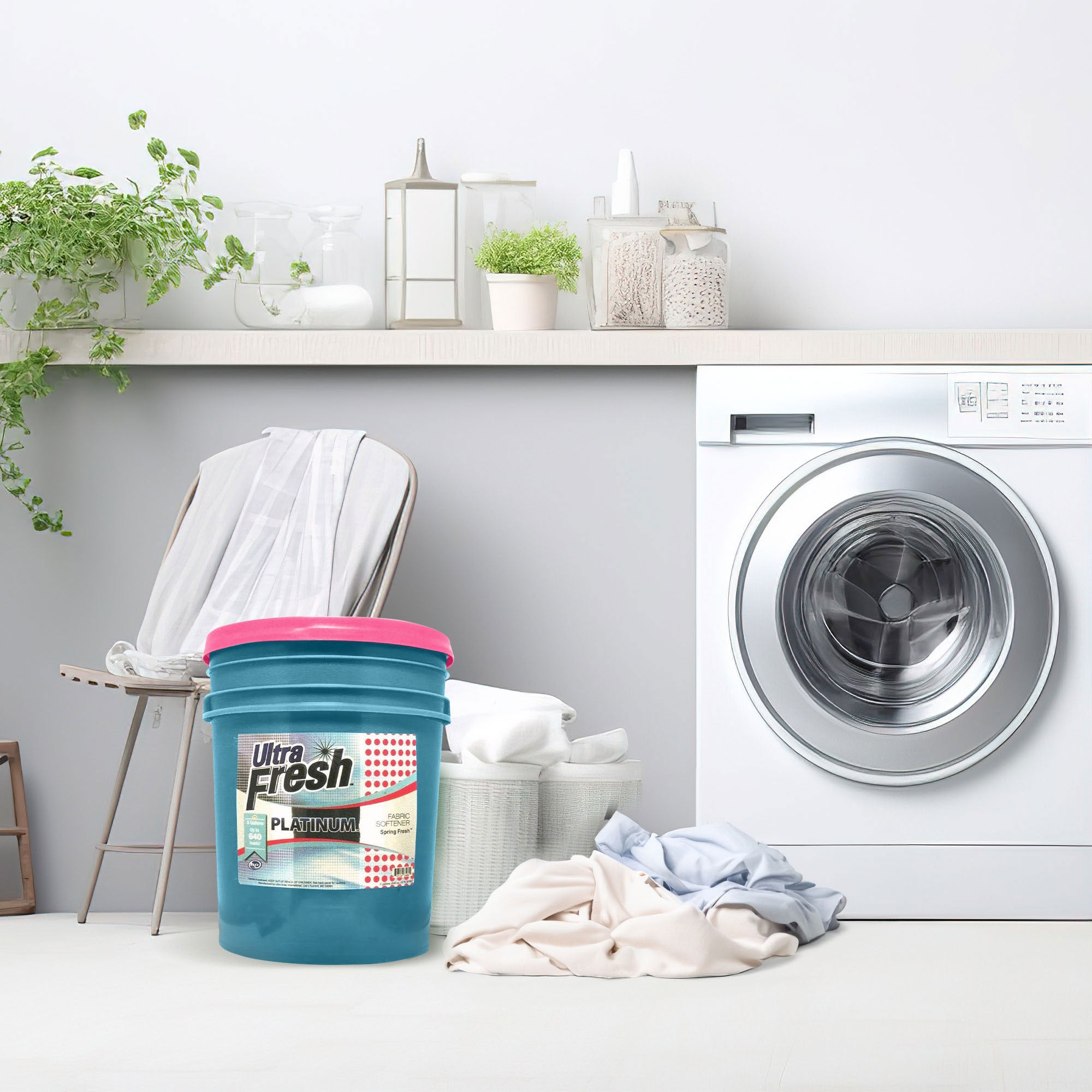 Ultra Fresh 3X Platinum Laundry Detergent & Spring Fresh Fabric Softener, 5 Gal