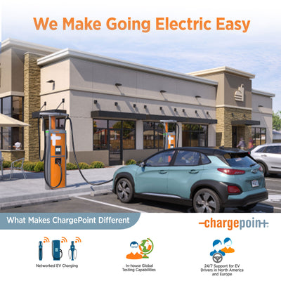 ChargePoint Home Flex Level 2 EV Charger NACS, Hardwired EV Fast Charge Station