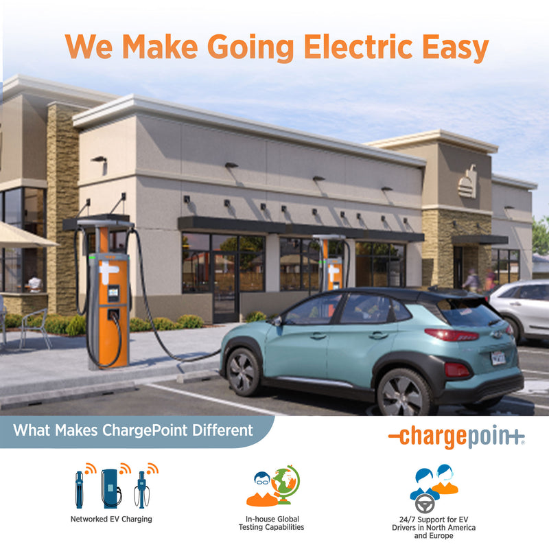 ChargePoint Home Flex Level 2 EV Charger NACS, Hardwired EV Fast Charge Station