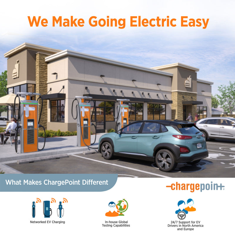 ChargePoint Home Flex Level 2 EV Charger NACS, NEMA 6-50 Outlet Charge Station