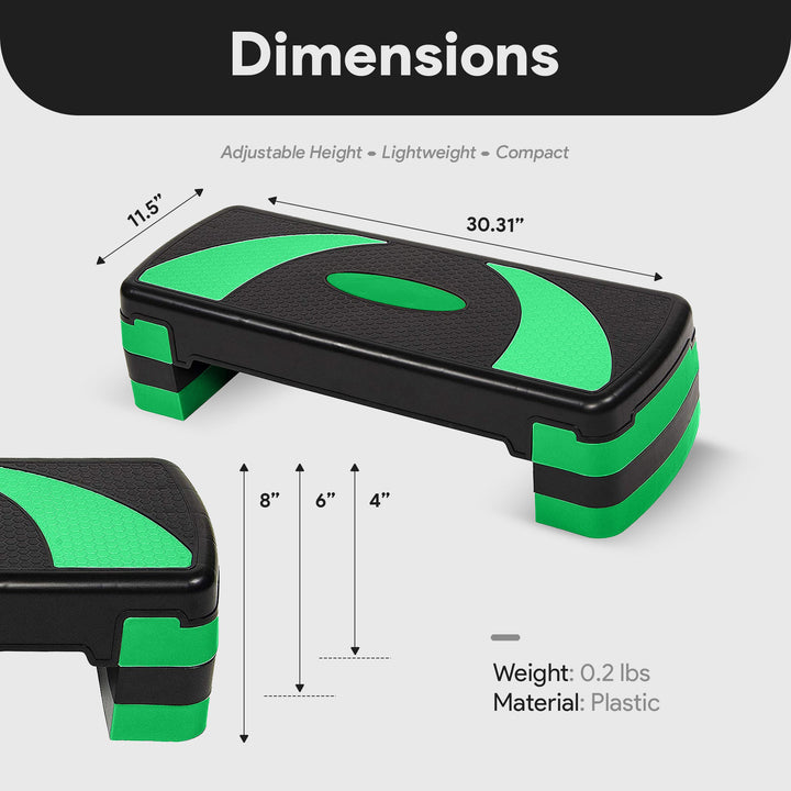 BalanceFrom Fitness Adjustable Workout Aerobic Step Platform w/Raisers(Open Box) - VMInnovations