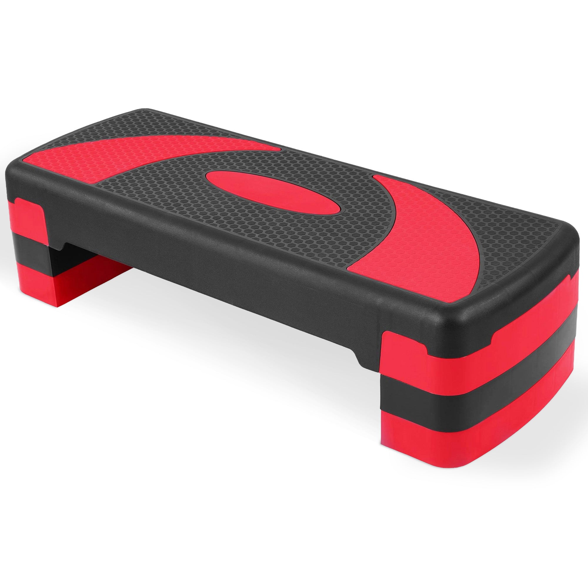 BalanceFrom Fitness Adjustable Workout Aerobic Step Platform Trainer w/Raisers