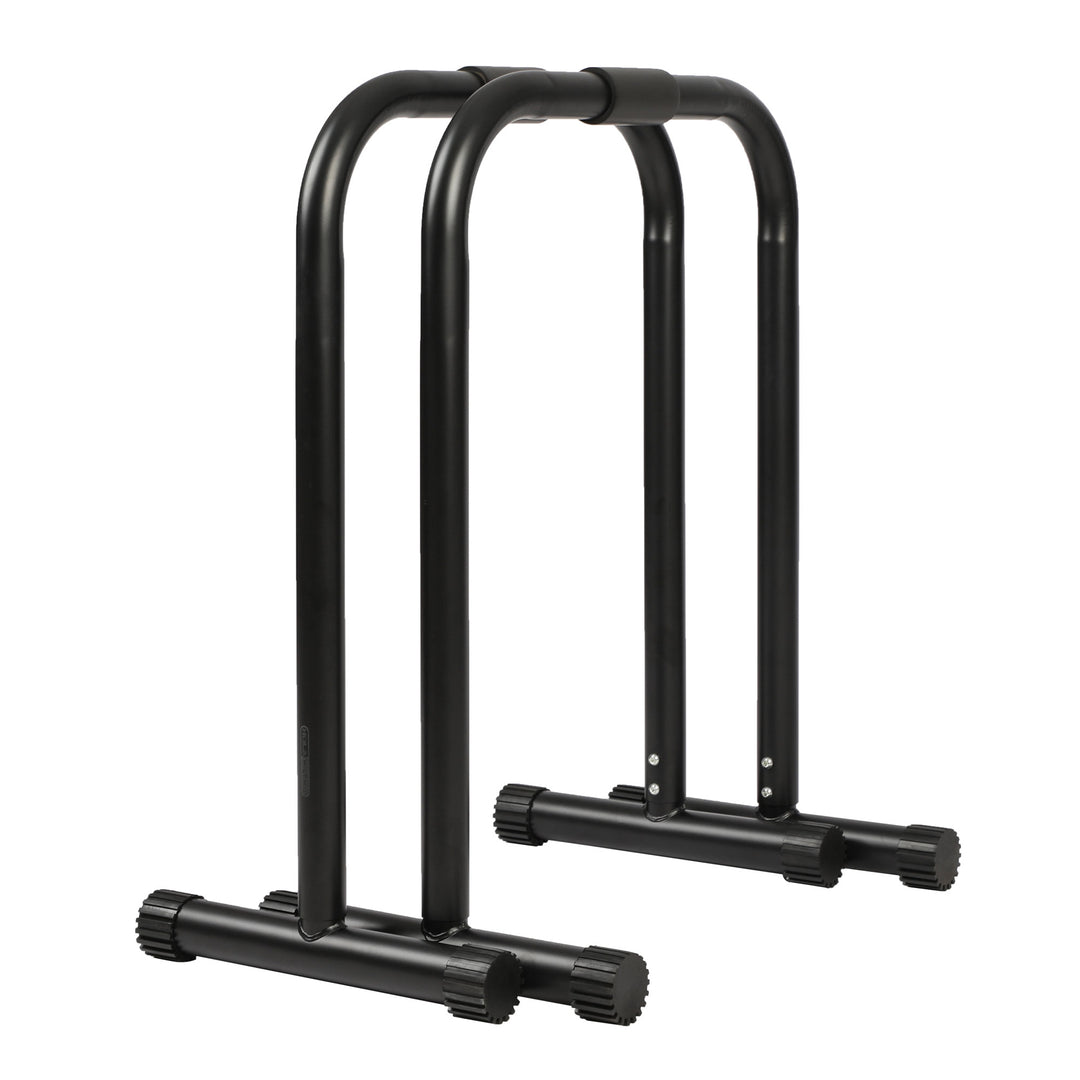 HolaHatha Dip Station Bar with Adjustable Foot and Non Slip Foot Covers (Used)