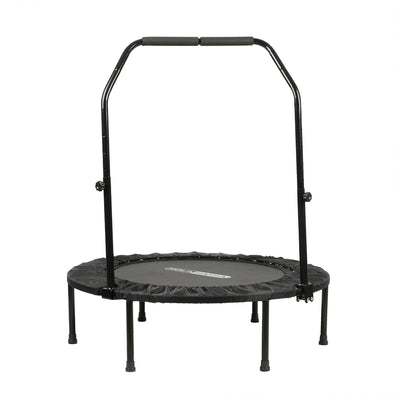 HolaHatha 40" Foldable Mini Trampoline Fitness Rebounder w/Handle (Used)