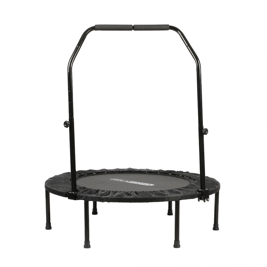 HolaHatha 40" Mini Trampoline Fitness Rebounder w/Adjustable Handle (Open Box) - VMInnovations