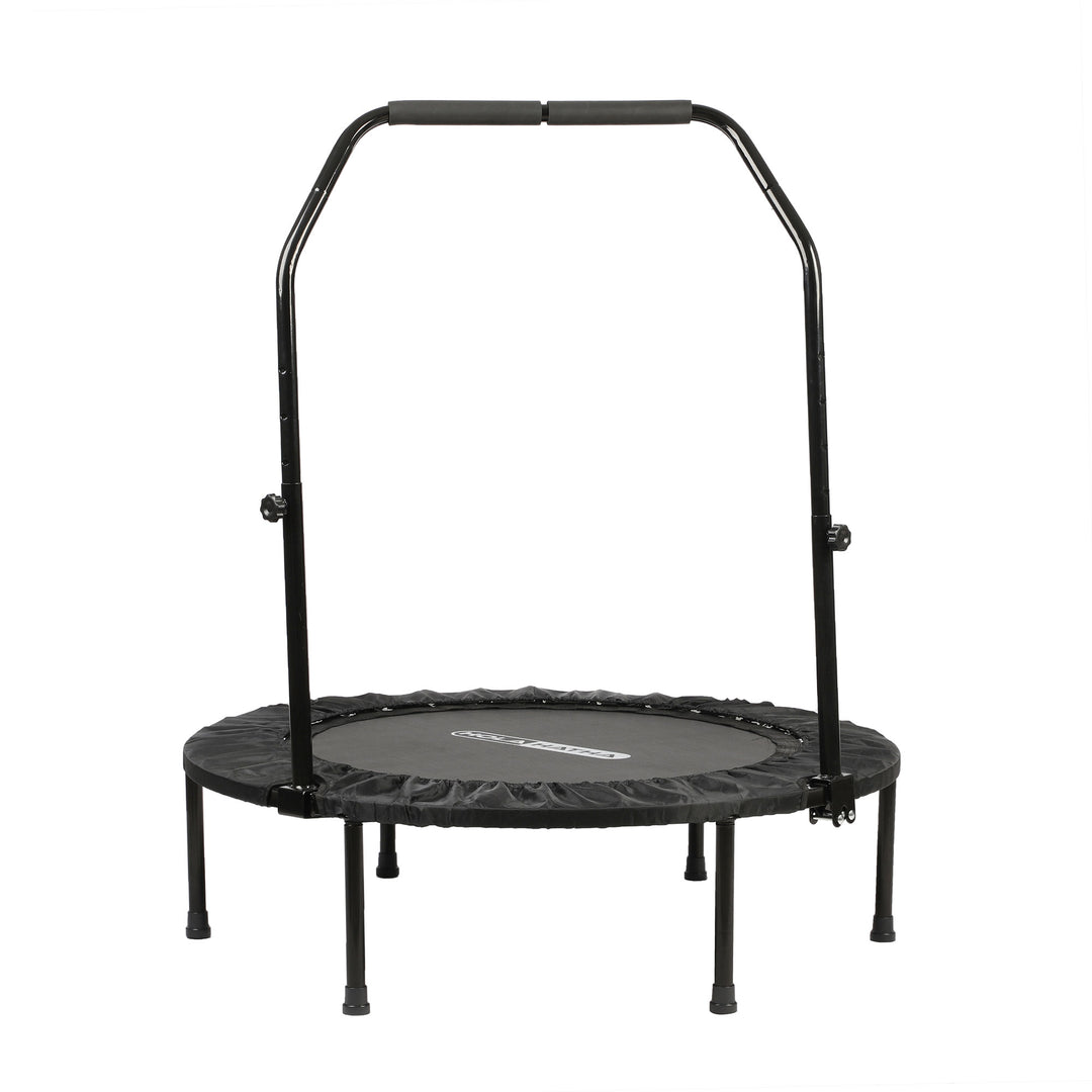 HolaHatha 40" Mini Trampoline Fitness Rebounder w/Adjustable Handle (Open Box)