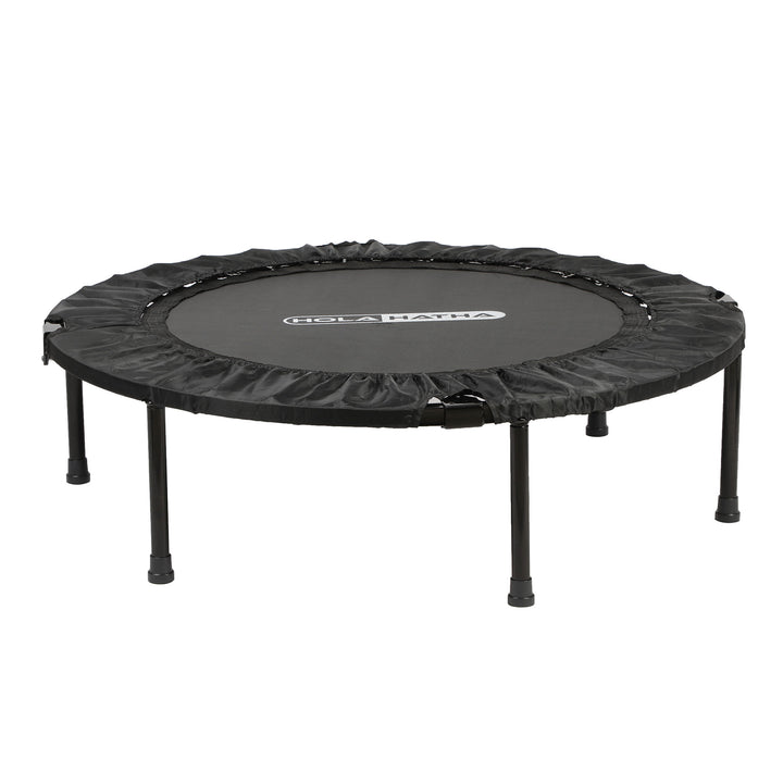 HolaHatha 40" Mini Trampoline Fitness Rebounder w/Adjustable Handle (Open Box)