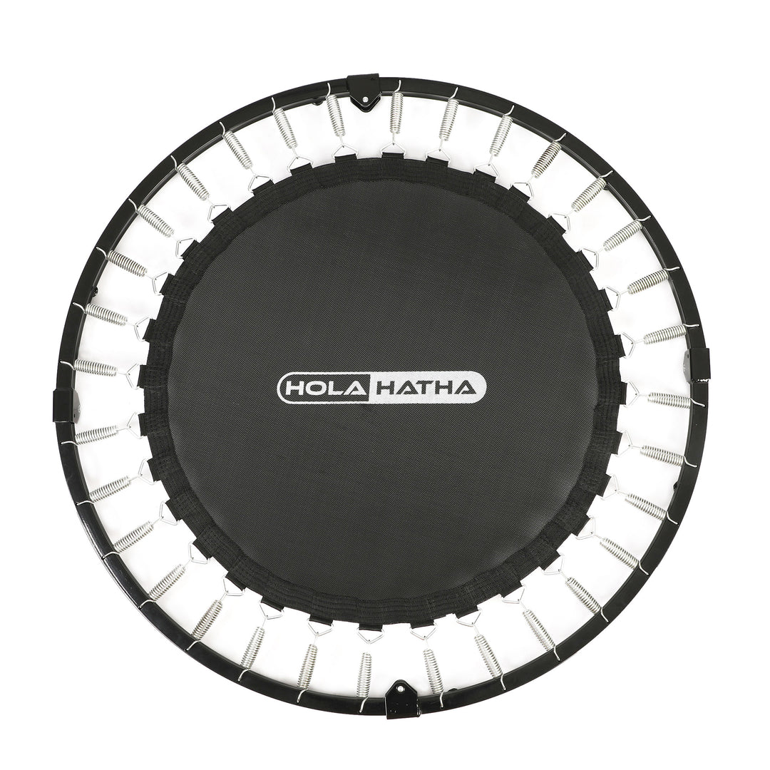HolaHatha 40" Mini Trampoline Fitness Rebounder w/Adjustable Handle (Open Box)