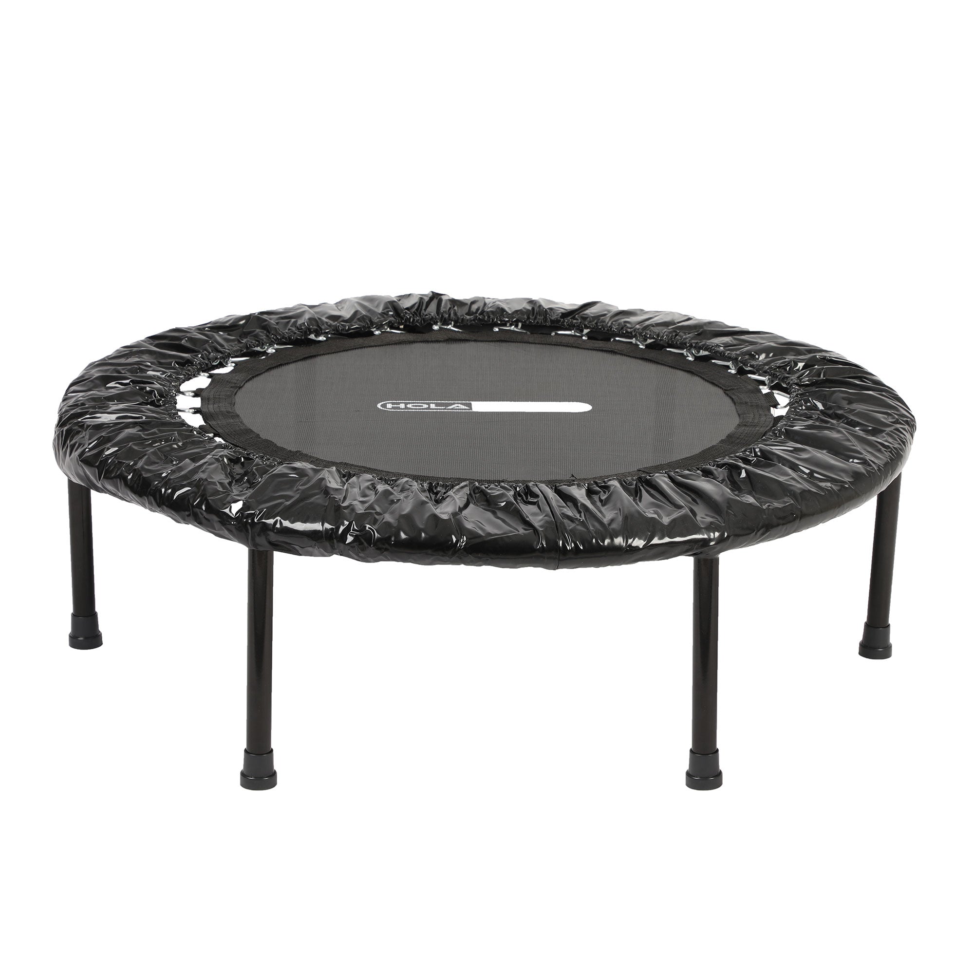 HolaHatha Foldable Mini Trampoline, 36" Round Portable Fitness Rebounder, Black - VMInnovations