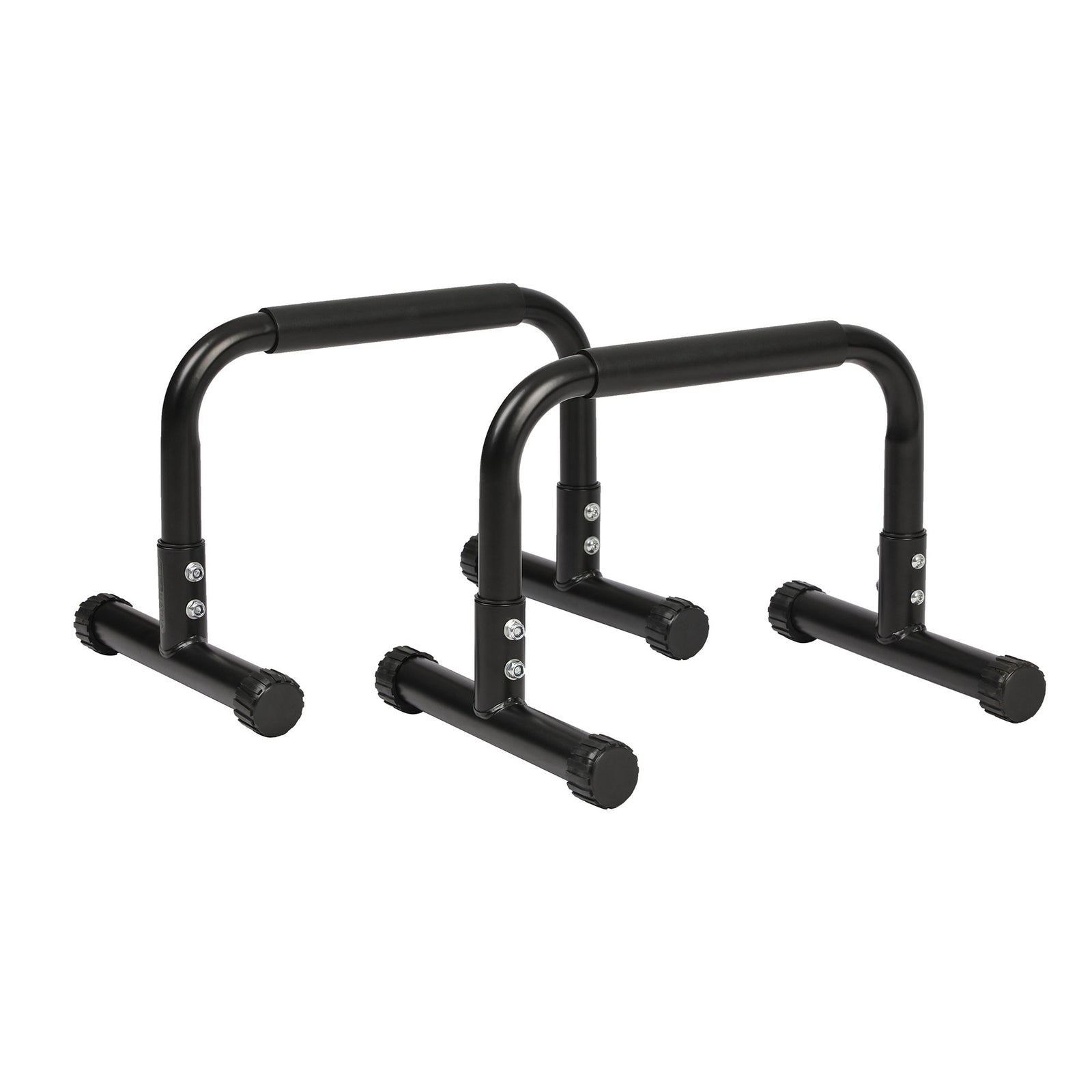 HolaHatha Mini Dip Bar w/Adjustable Foot & Non Slip Foot Covers, Black(Open Box) - VMInnovations