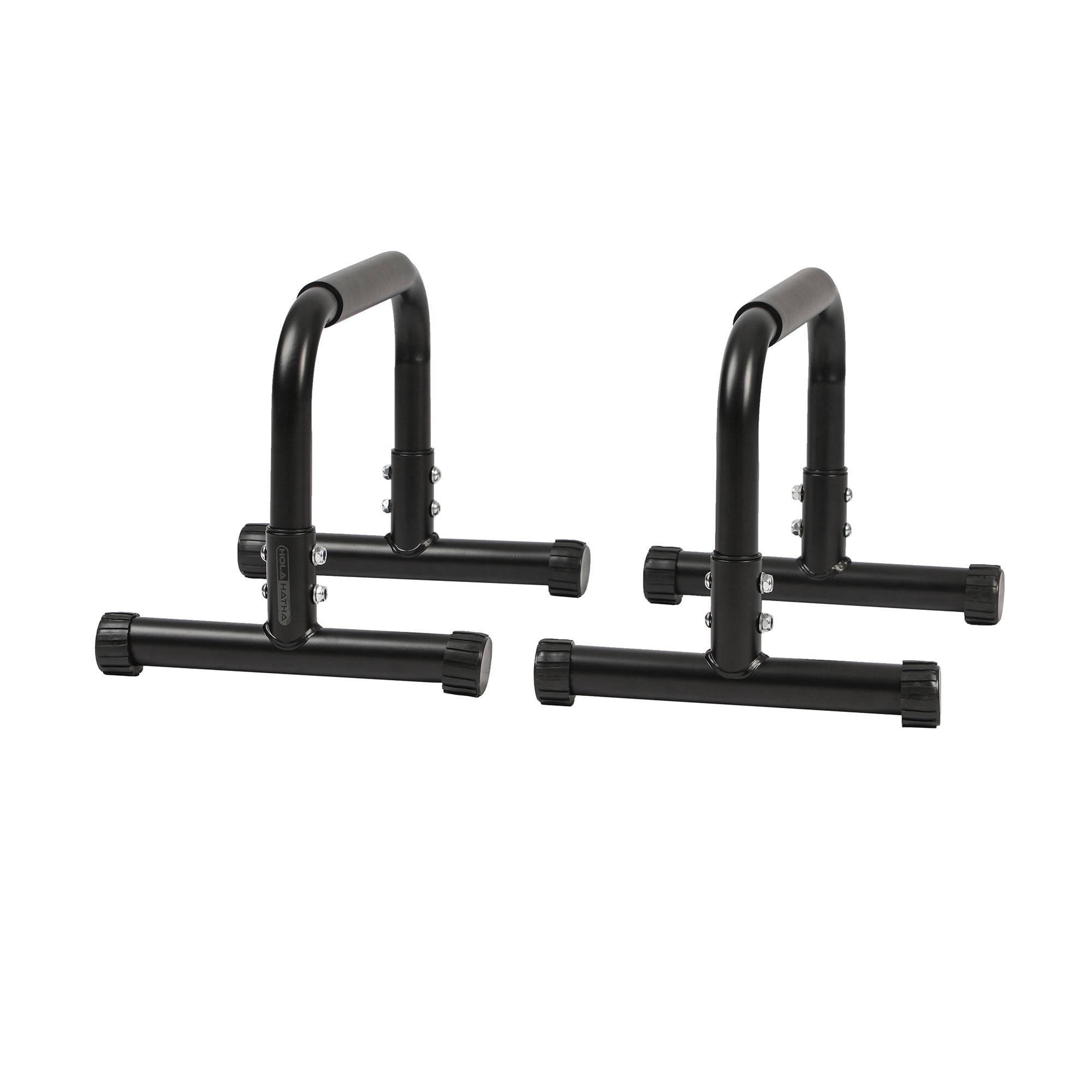 HolaHatha Mini Dip Bar w/Adjustable Foot & Non Slip Foot Covers, Black(Open Box) - VMInnovations