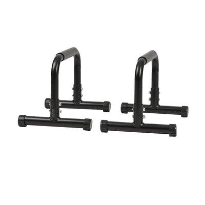 HolaHatha Mini Dip Bar w/Adjustable Foot & Non Slip Foot Covers, Black(Open Box) - VMInnovations