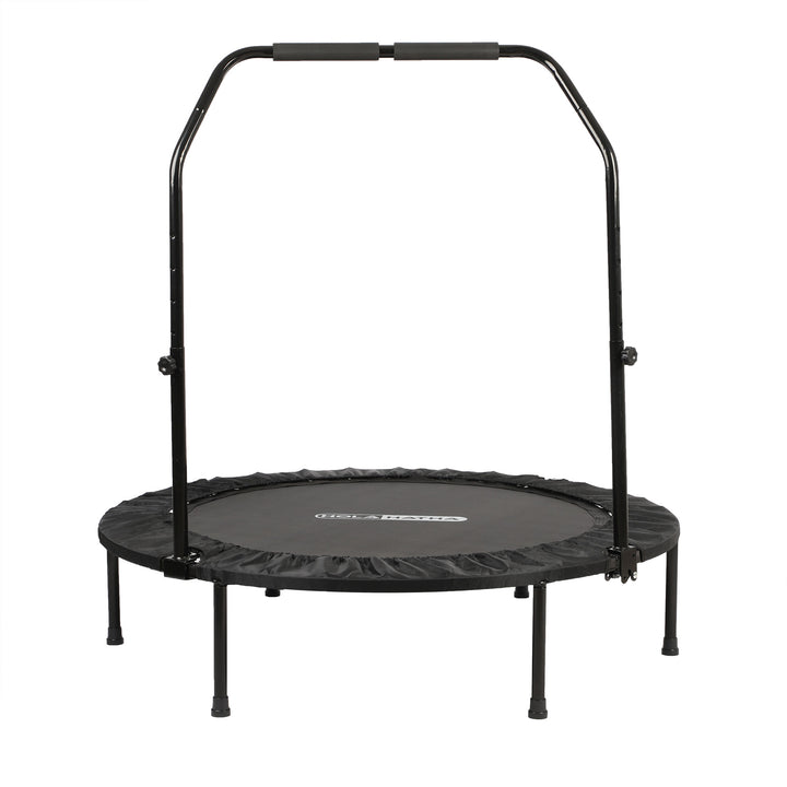 HolaHatha 48" Foldable Mini Trampoline Rebounder w/Adjustable Handle (Open Box)