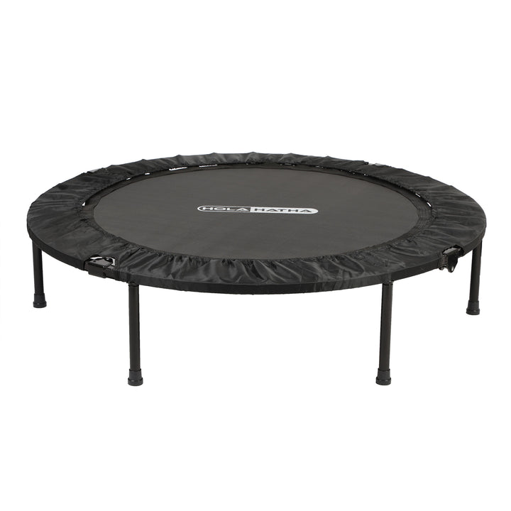 HolaHatha 48" Foldable Mini Trampoline Rebounder w/Adjustable Handle (Open Box)