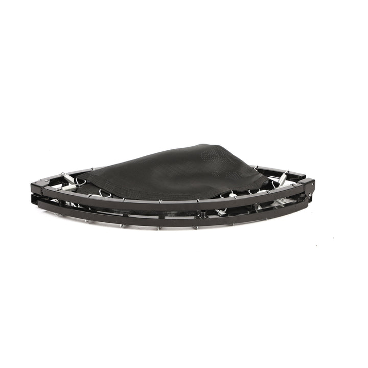 HolaHatha 48 Inch Foldable Mini Fitness Trampoline with Adjustable Handle, Black