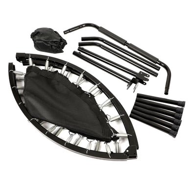 HolaHatha 48" Foldable Mini Trampoline Rebounder w/Adjustable Handle (For Parts) - VMInnovations
