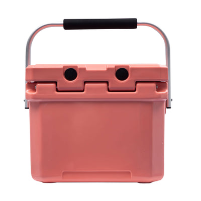 CAMP-ZERO 10 Liter 10.6Qt Cooler w/2 Molded In Cup Holders, Coral (Open Box)