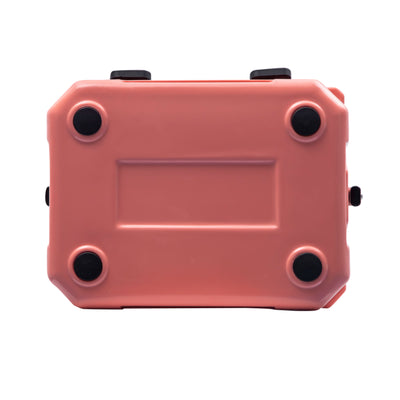 CAMP-ZERO 10 Liter 10.6Qt Cooler w/2 Molded In Cup Holders, Coral (Open Box) - VMInnovations