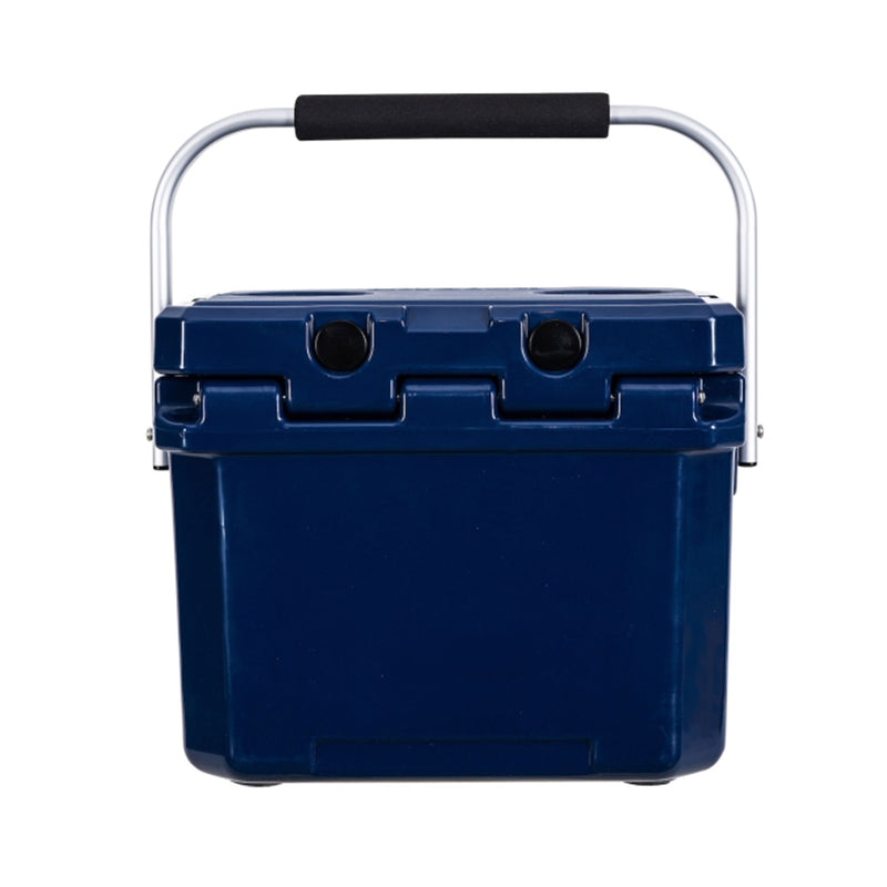 CAMP-ZERO 10 Lt 10.6 Quart Lidded Cooler with 2 Molded In Cup Holders,Navy(Used)