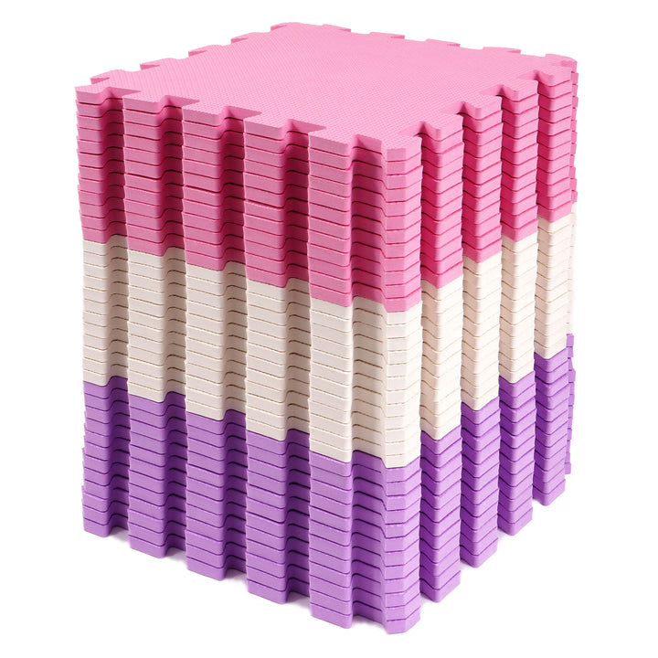 BalanceFrom 36 Tile Thick Interlocking Puzzle Foam Exercise Play Mat (Open Box)