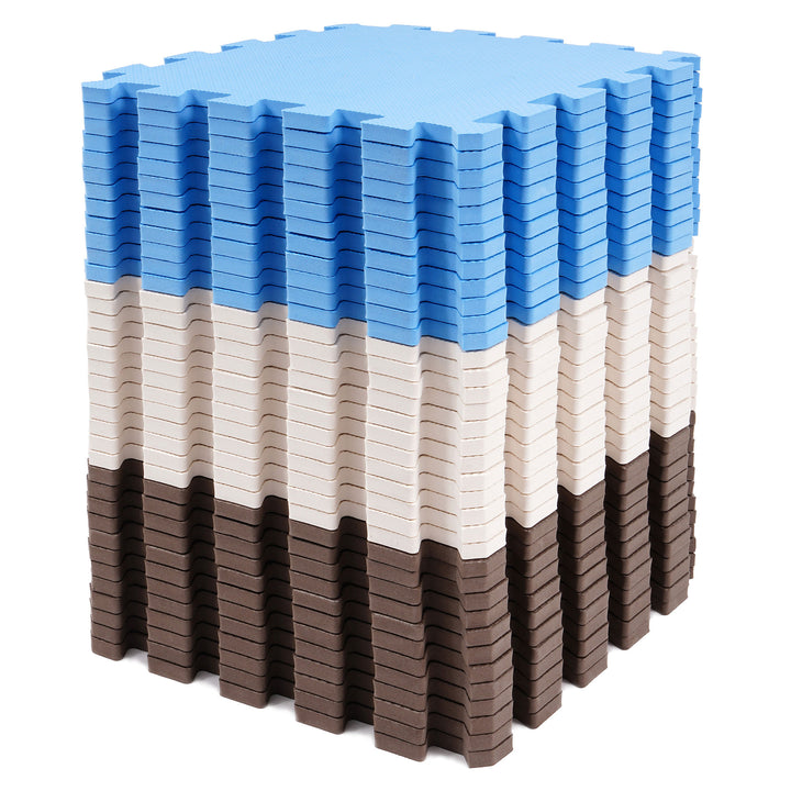 BalanceFrom 36 Tile Thick Interlocking Puzzle Foam Exercise Play Mat (Open Box) - VMInnovations