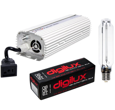 QUANTUM 600W Digital Dimmable Ballast + DIGILUX 600W HPS Hydroponics Grow Light