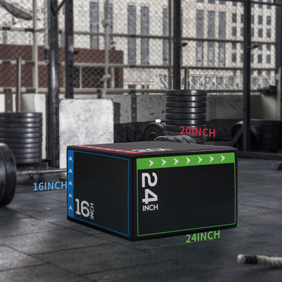 BalanceFrom Fitness 10 Pound Versatile 3 in 1 Plyometric Jumping Exercise Box