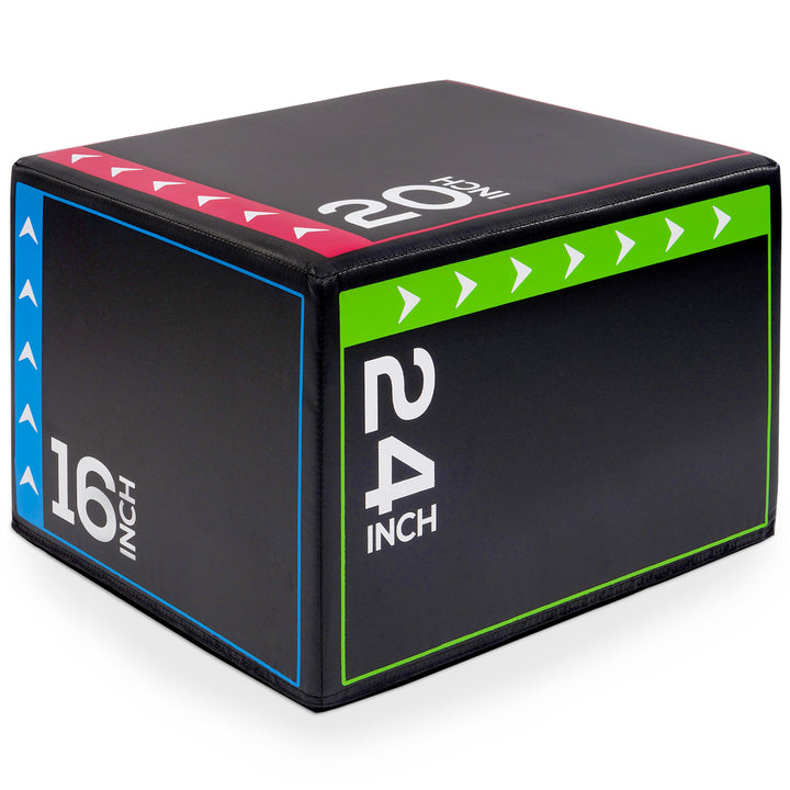 BalanceFrom Fitness 10 Pound Versatile 3 in 1 Plyometric Jumping Exercise Box - VMInnovations