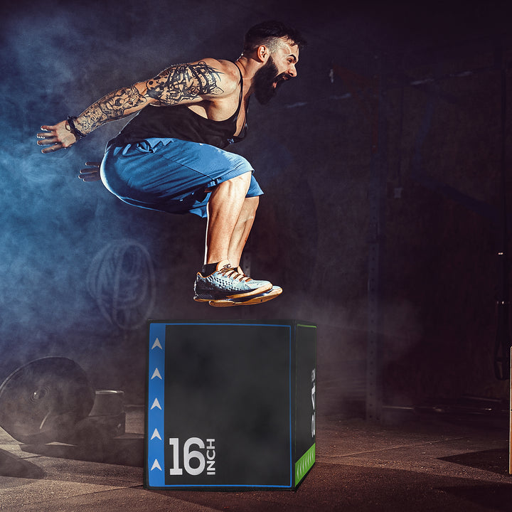 BalanceFrom Fitness 10 Pound Versatile 3 in 1 Plyometric Jumping Exercise Box - VMInnovations