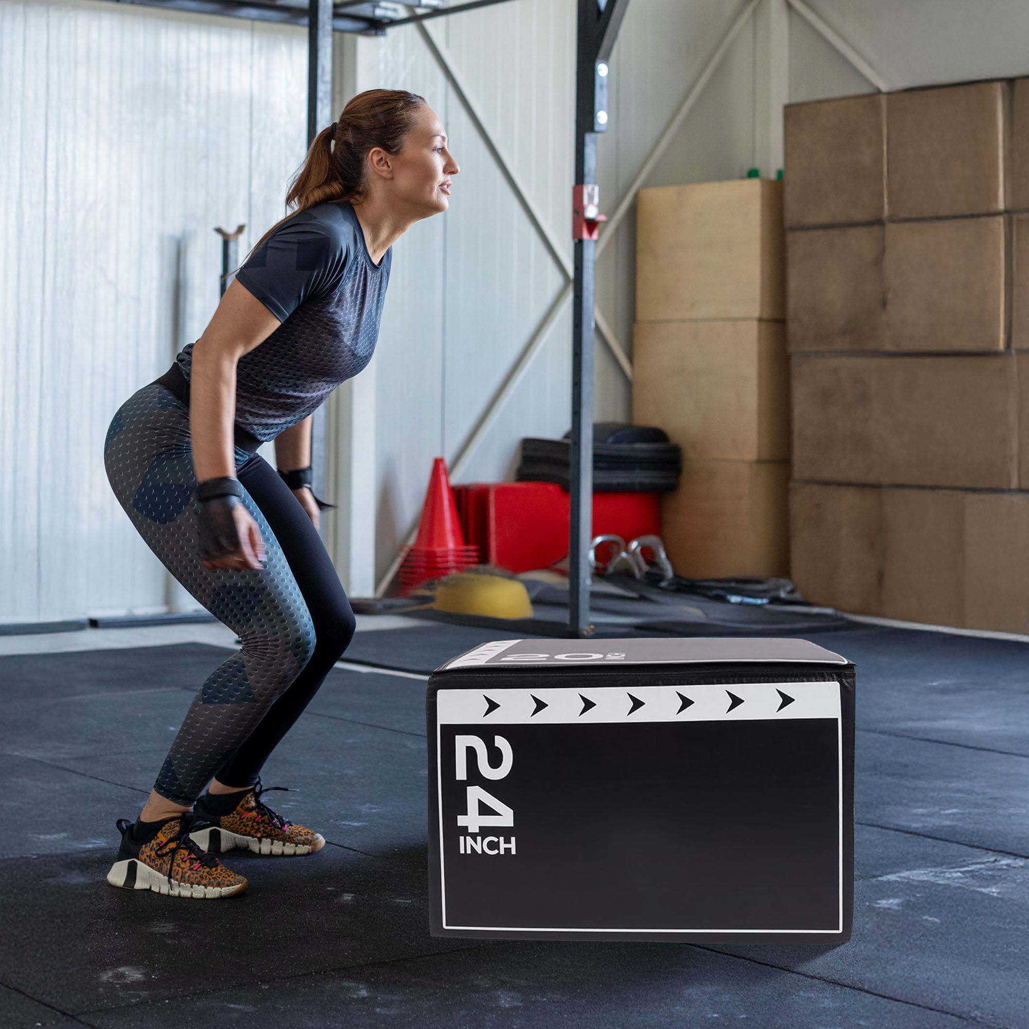 BalanceFrom Fitness 10 Pound Versatile 3 in 1 Plyometric Jumping Exercise Box - VMInnovations