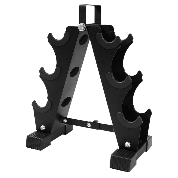 BalanceFrom Fitness 50LBS Neoprene Coated Dumbbell Set w/Stand, Black(For Parts)