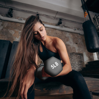 BalanceFrom Fitness 20lb Neoprene Coated Dumbbell Set w/Stand, Black (For Parts) - VMInnovations