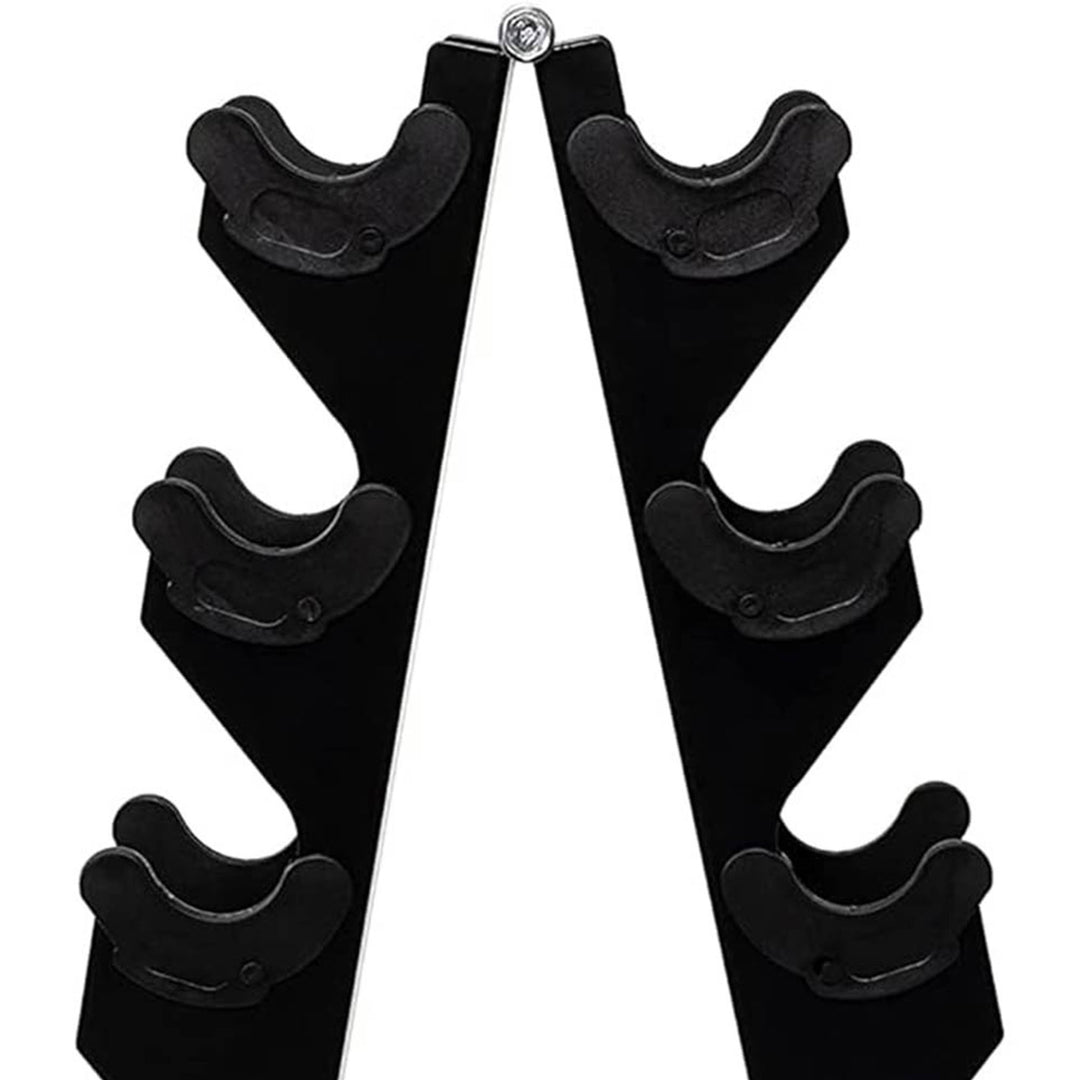 BalanceFrom Fitness 76lb Neoprene Coated Dumbbell Set w/Stand (Open Box)