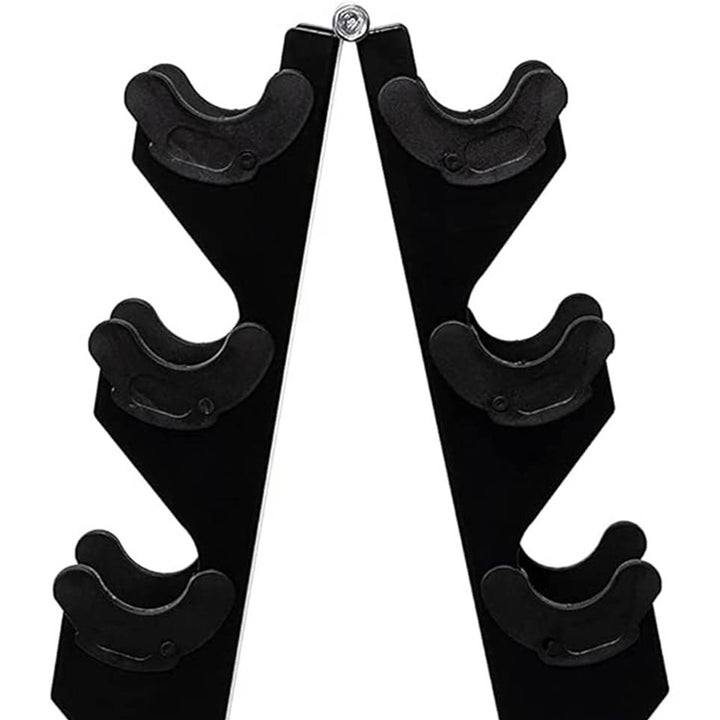 BalanceFrom Fitness 76lb Neoprene Coated Dumbbell Set w/Stand (Open Box)