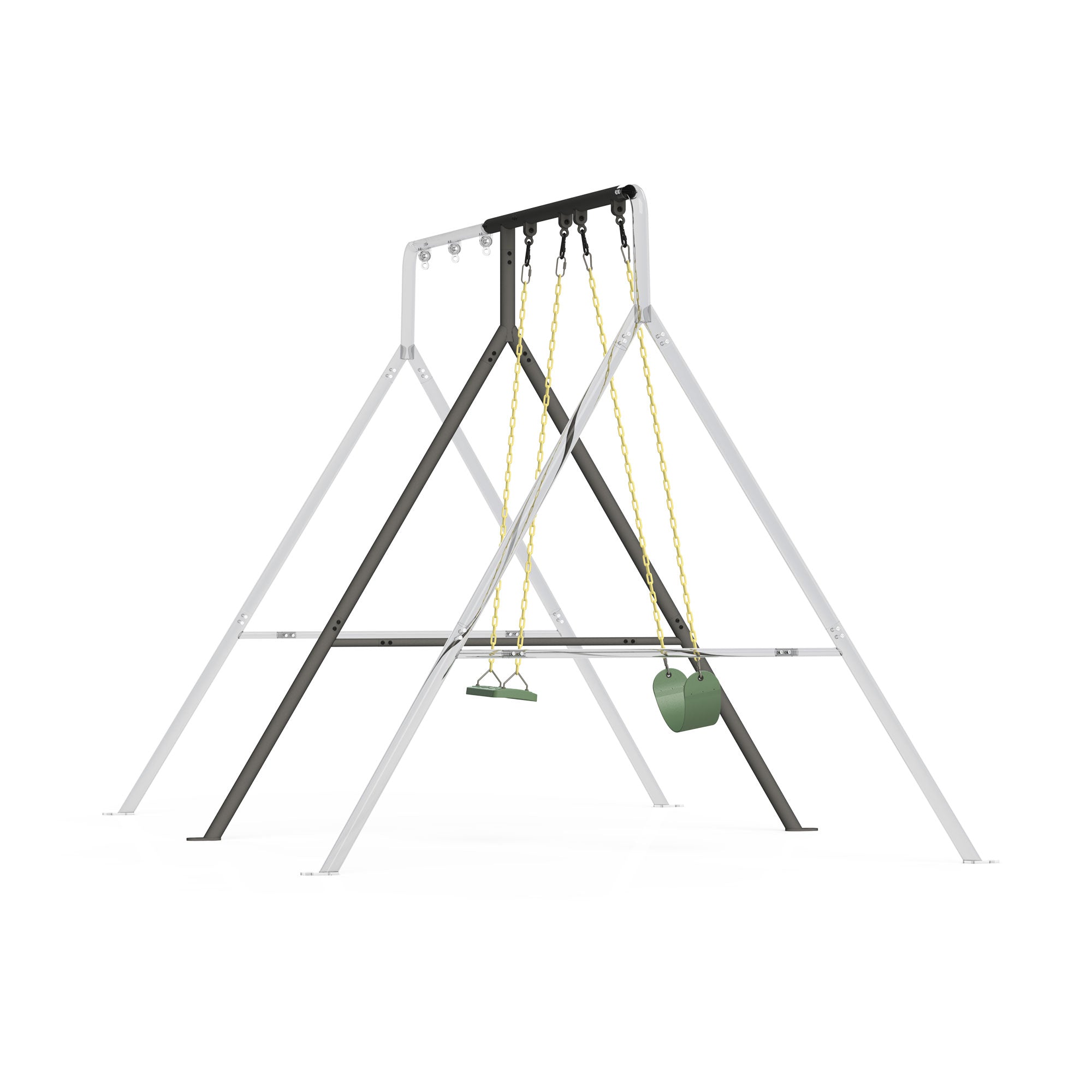 gobaplay Modular Steel Adventure Swing Set Extension, Multicolor (Open Box) - VMInnovations