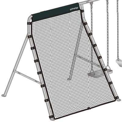 gobaplay Outdoor Multi Sport Bounce Back Net for Swing Set, Black (Open Box) - VMInnovations