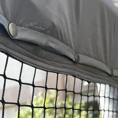 gobaplay Outdoor Multi Sport Bounce Back Net for Swing Set, Black (Open Box)