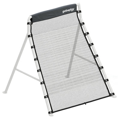 gobaplay Outdoor Multi Sport Bounce Back Net for Swing Set, Black (Open Box)